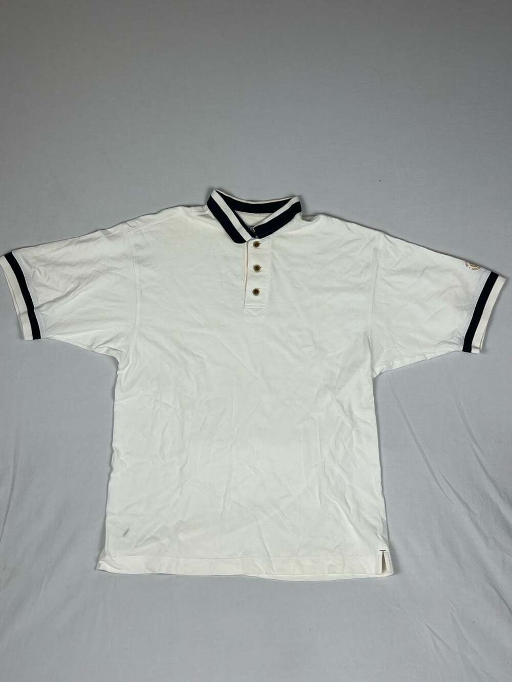 Cutter & Buck Vintage Polo Shirt White Cotton